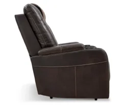 Composer Brown Faux Leather Power Recliner -Walker Edison Shop 810612553 12