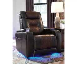 Composer Brown Faux Leather Power Recliner -Walker Edison Shop 810612553 2