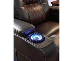 Composer Brown Faux Leather Power Recliner -Walker Edison Shop 810612553 3