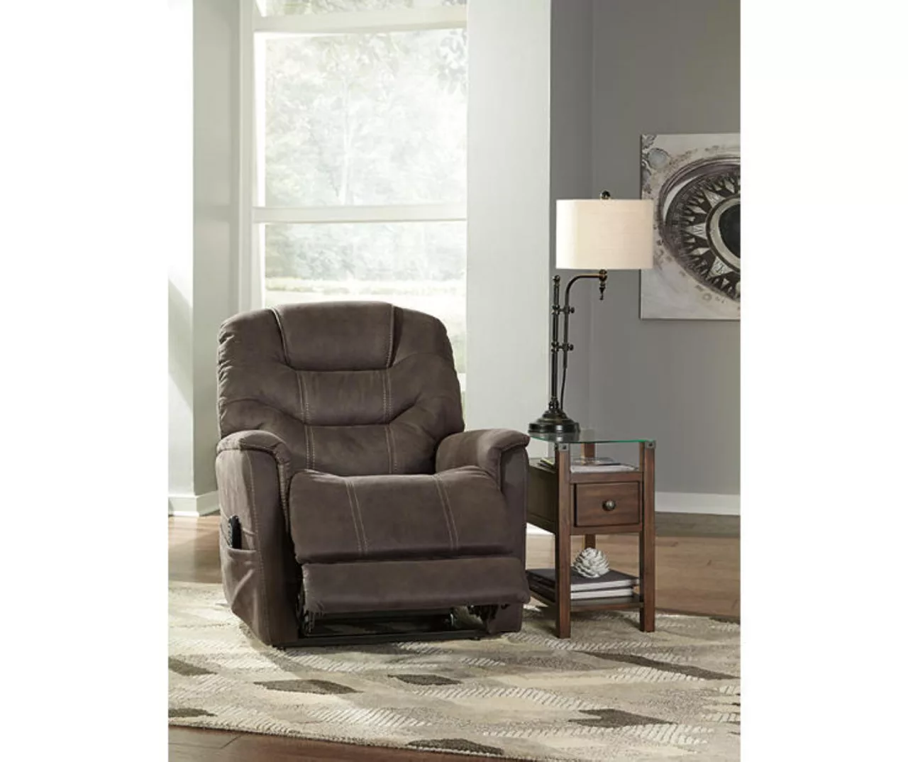 Ballister Gray Power Lift Recliner With USB Charging 3 Ballister Gray Power Lift Recliner With USB Charging - Image 3