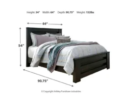 Brinxton Charcoal Full/Queen Headboard -Walker Edison Shop 810614007 810458214 810614001 F0 4