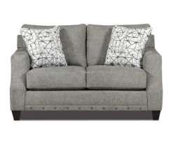 Alexandria Gray Chenille Loveseat