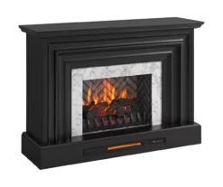 53.5" Black Petite Grand Electric Fireplace Console -Walker Edison Shop 810617767 A0 2