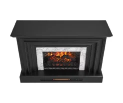 53.5" Black Petite Grand Electric Fireplace Console -Walker Edison Shop 810617767 A0 3