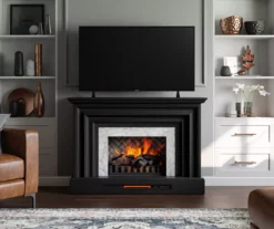 53.5" Black Petite Grand Electric Fireplace Console -Walker Edison Shop 810617767 B0 2