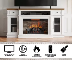 73.5" Castillo Electric Fireplace Console -Walker Edison Shop 810617768 M7
