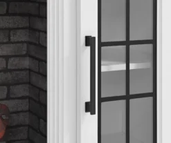 60" White 2-Door Electric Fireplace Console 17 60" White 2-Door Electric Fireplace Console -Walker Edison Shop 810618088 A8 1