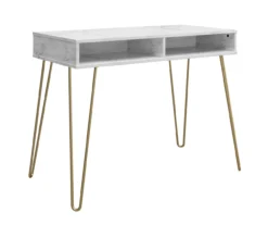 Novogratz Athena Faux Marble 2-Cubby Computer Desk 19 Novogratz Athena Faux Marble 2-Cubby Computer Desk -Walker Edison Shop 810618403 4