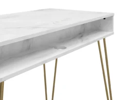 Novogratz Athena Faux Marble 2-Cubby Computer Desk 23 Novogratz Athena Faux Marble 2-Cubby Computer Desk -Walker Edison Shop 810618403 5