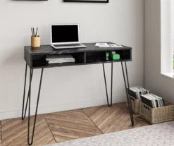 Novogratz Athena Faux Marble 2-Cubby Computer Desk 16 Novogratz Athena Faux Marble 2-Cubby Computer Desk -Walker Edison Shop 810618404 2