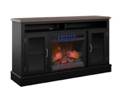 59.5" Black CoolGlow Electric Fireplace & Fan Console 17 59.5" Black CoolGlow Electric Fireplace & Fan Console -Walker Edison Shop 810620259 A0 4