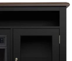 59.5" Black CoolGlow Electric Fireplace & Fan Console 13 59.5" Black CoolGlow Electric Fireplace & Fan Console -Walker Edison Shop 810620259 A8 2