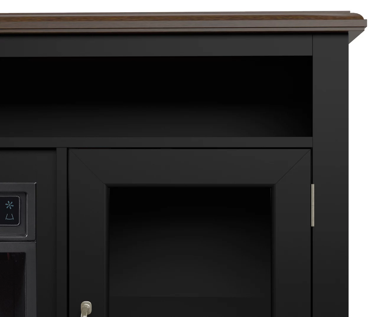 59.5" Black CoolGlow Electric Fireplace & Fan Console 4 59.5" Black CoolGlow Electric Fireplace & Fan Console - Image 4