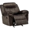 Zubaida Chocolate Velvet Glider Recliner