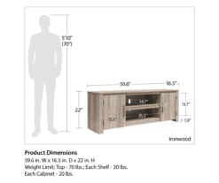 60" Aldridge Gray Oak TV Stand 11 60" Aldridge Gray Oak TV Stand -Walker Edison Shop 810621024 A0 6