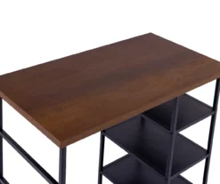 Walnut 3-Piece Pub Dining Set -Walker Edison Shop 810641657 A8 4