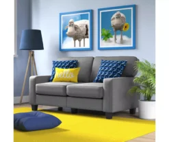 Palisades Gray Loveseat -Walker Edison Shop 810659160 A0 4