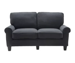 Copenhagen Charcoal Loveseat 16 Copenhagen Charcoal Loveseat -Walker Edison Shop 810659173 A0 6