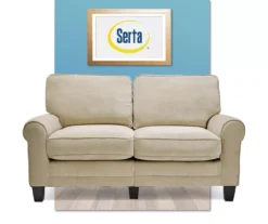 Copenhagen Tan Loveseat -Walker Edison Shop 810659210 A0 2