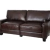 Serta Palisades Chestnut Bonded Leather Sofa