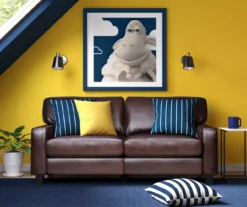 Serta Palisades Chestnut Bonded Leather Sofa -Walker Edison Shop 810659214 A0 4