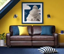 Serta Palisades Chestnut Bonded Leather Sofa -Walker Edison Shop 810659220 A0 4