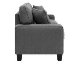 Palisades Dark Gray Loveseat 14 Palisades Dark Gray Loveseat -Walker Edison Shop 810659231 A0 8