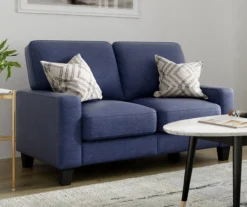 Palisades Navy Blue Loveseat -Walker Edison Shop 810659257 A0 3