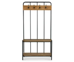 Camino Warm Honey 4-Hook Hall Tree