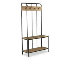 Camino Warm Honey 4-Hook Hall Tree -Walker Edison Shop 810680818 A0 2