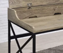 Corday Gray Wood Writing Desk With USB Charing -Walker Edison Shop 810680820 B8 2