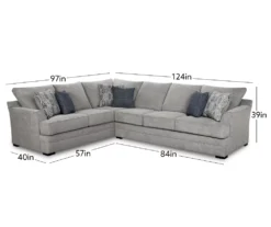 Broyhill Naples Living Room Sectional -Walker Edison Shop combo330002 2
