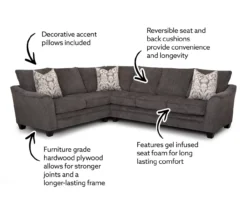 Broyhill Rotherton Dark Gray Sectional 12 Broyhill Rotherton Dark Gray Sectional -Walker Edison Shop combo770001 6
