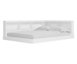 Signature Design By Ashley Piperton White Full Bookcase Storage Bed