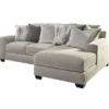 Signature Design By Ashley Ardsley Gray Sectional With Right-Facing Chaise