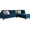 Signature Design By Ashley Trendle Blue Sectional With Right-Facing Chaise
