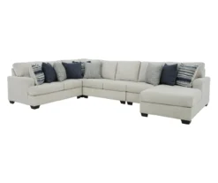 Signature Design By Ashley Lowder Stone 5-Piece Sectional With Right-Facing Chaise