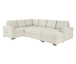 Signature Design By Ashley Millcoe Linen 3-Piece Sectional With Pop-Up Bed -Walker Edison Shop combo870027 5