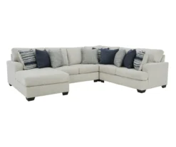 Signature Design By Ashley Lowder Stone 4-Piece Sectional With Left-Facing Chaise