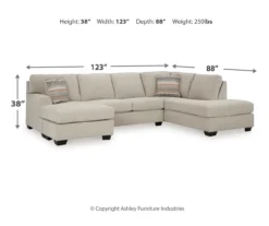 Broyhill Glynn-Cove Linen Sectional -Walker Edison Shop combo980198 4